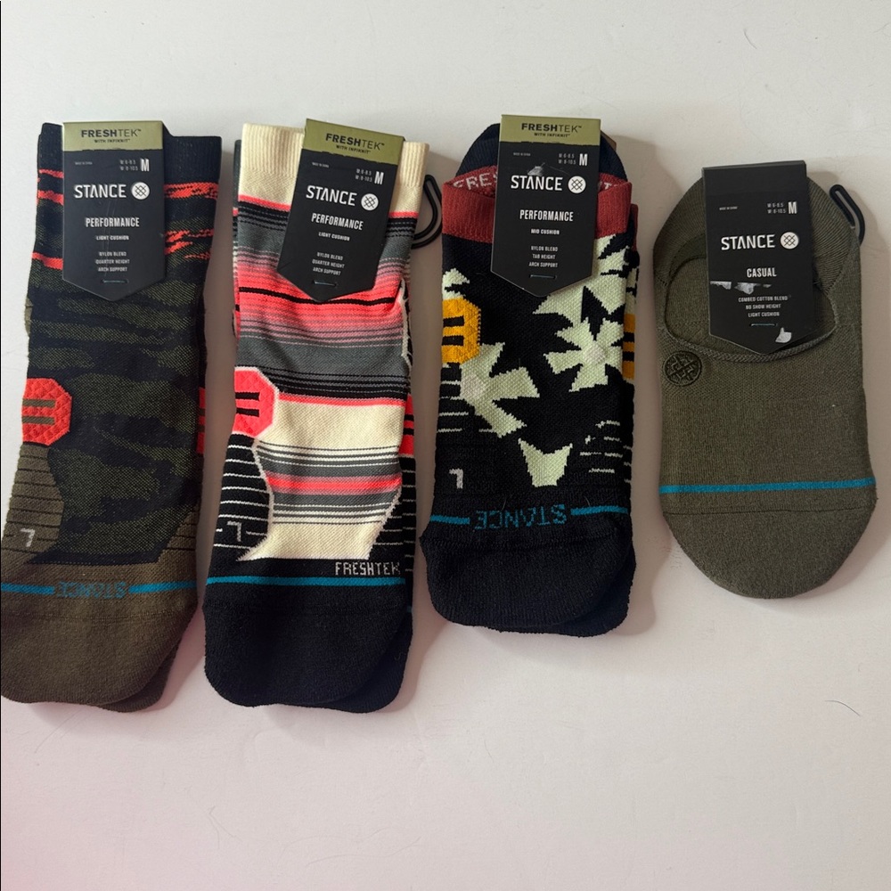 Stance 4 pairs Assortment of Socks Medium